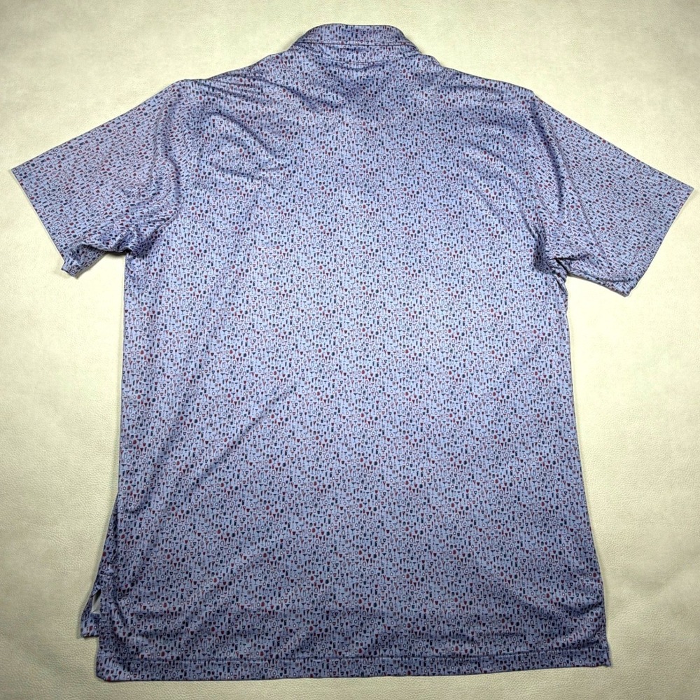 Peter Millar Summer Comfort Oakmont Country Club Mens XL Blue Cocktail Golf Polo - Picture 7 of 7